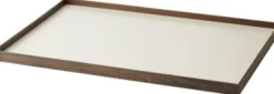Frame tray large smoked oak/beige