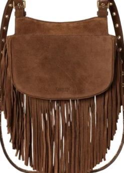 Fringe-Trim Medium Marcy Crossbody Bag