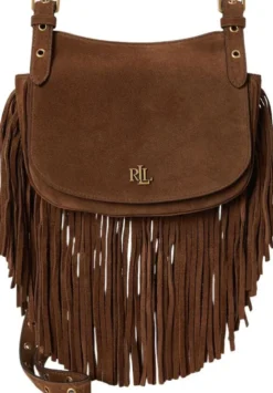 Fringe-Trim Medium Marcy Crossbody Bag