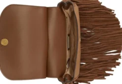 Fringe-Trim Medium Marcy Crossbody Bag