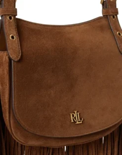 Fringe-Trim Medium Marcy Crossbody Bag