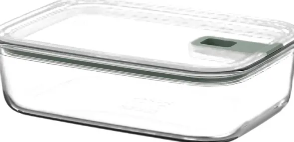 Förvaringslåda EasyClip 1500 ml Nordic sage Glas