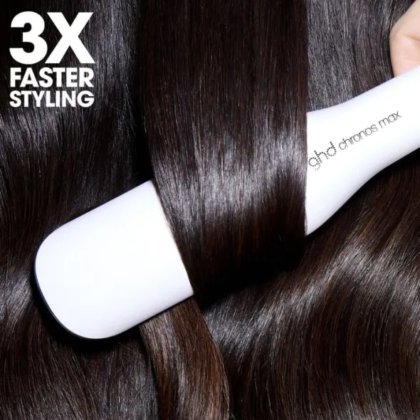 ghd Chronos Max - Wide Plate Hair Straightener White