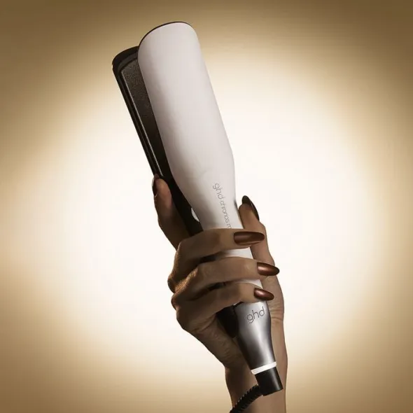 ghd Chronos Max - Wide Plate Hair Straightener White
