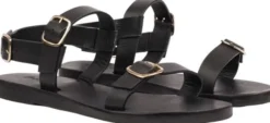 GIGLIO - ADJUSTABLE LEATHER SANDAL W/ HEEL STRAP