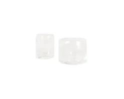 0405 Glass Set of Two | Clear | Wide