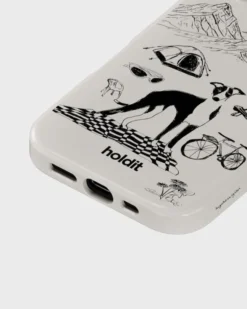 Graphic Print Case MagSafe iPhone 16 Wool Gray