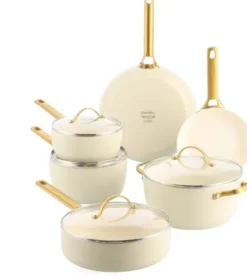 Greepan Padova Cookware set 6/10pcs Cream White