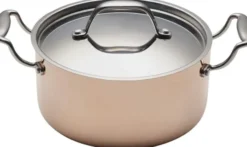 Gryta med lock 3 liter Koppar