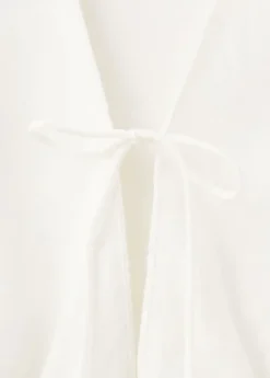 Halter dress with lace embroidery