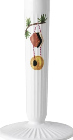 Hammershøi Christmas Lysestage H16 hvid m. deko