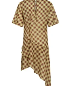 HARMONY MIDI DRESS - CHOC AVO GINGHAM