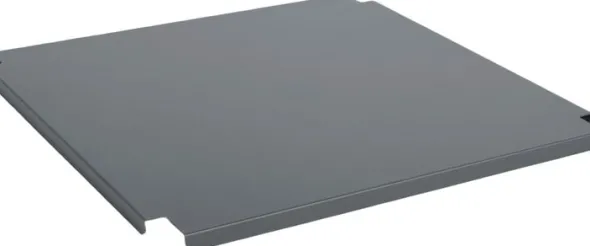 HAY Colour Crate Lid Metal-Large Square-Charcoal