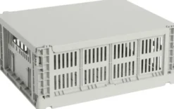 HAY Colour Crate Lid Metal-Medium-Grey