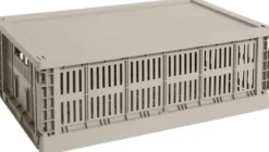 HAY Colour Crate Lid Plastic-Large-Warm grey