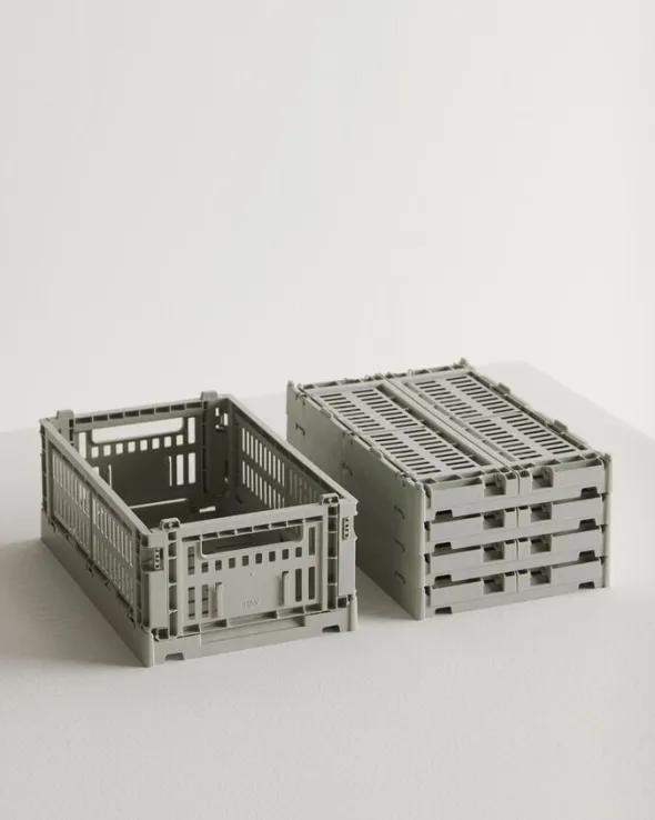 HAY Colour Crate-Small-Grey