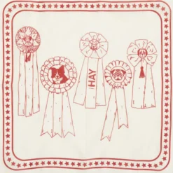 HAY Dogs Scarf-55 x 55-Off-white