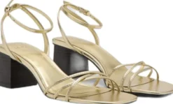 Heeled sandals with straps