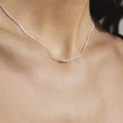 HOPE recycled necklace silver-plated