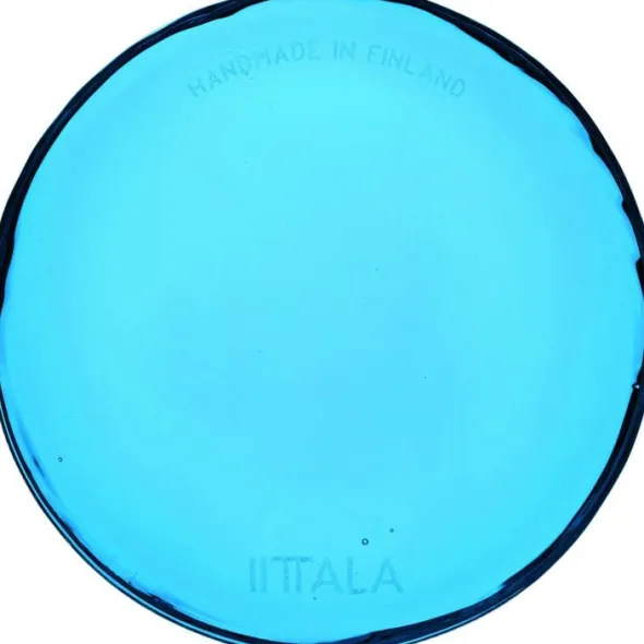 Iittala glasplade 9cm elektrisk blå
