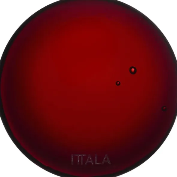 Iittala glass platter 9cm copper