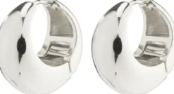 IOANNA recycled chunky hoops silver-plated