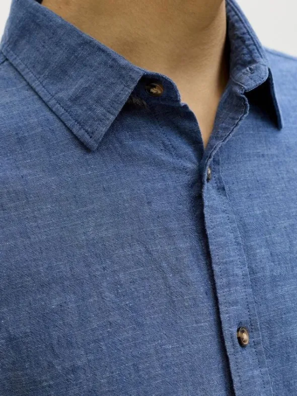 JJESUMMER LINEN BLEND SHIRT L/S SN