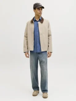 JJESUMMER LINEN BLEND SHIRT L/S SN