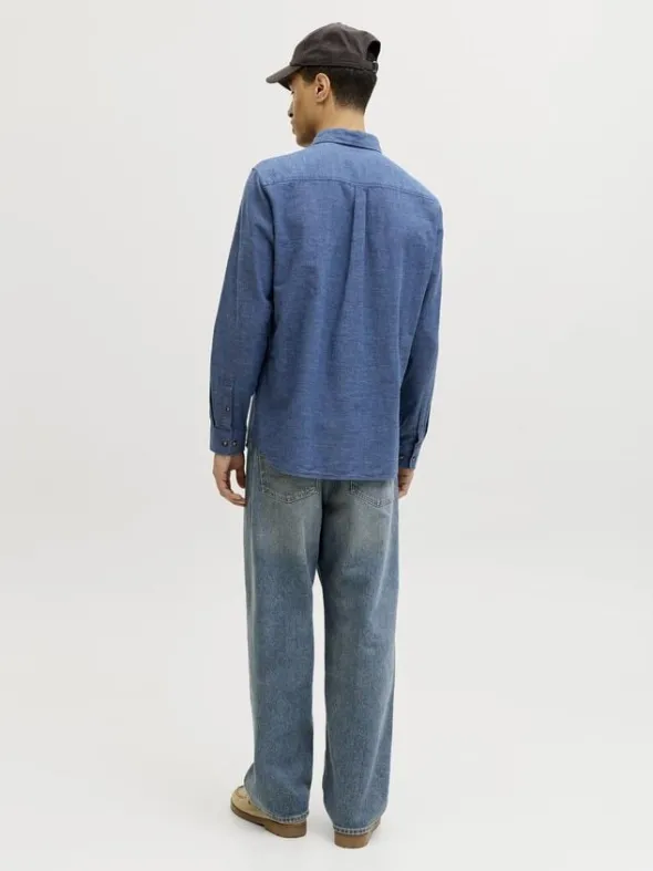 JJESUMMER LINEN BLEND SHIRT L/S SN