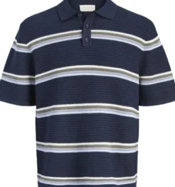 JORMAINE KNIT STRIPE POLO JNR