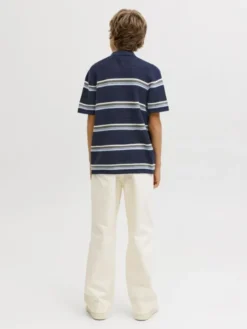 JORMAINE KNIT STRIPE POLO JNR