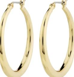JORUN hoop earrings gold-plated