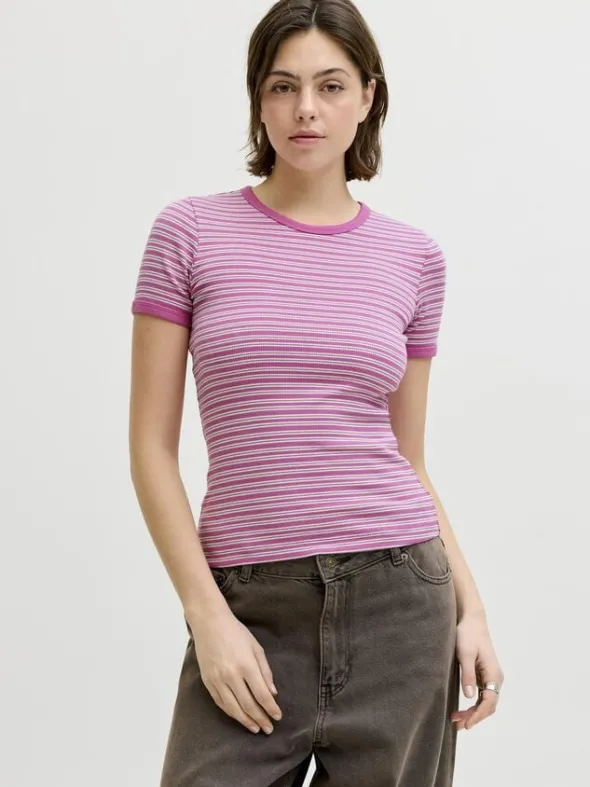 JXFRANKIE STR SS STRIPE TEE JRS