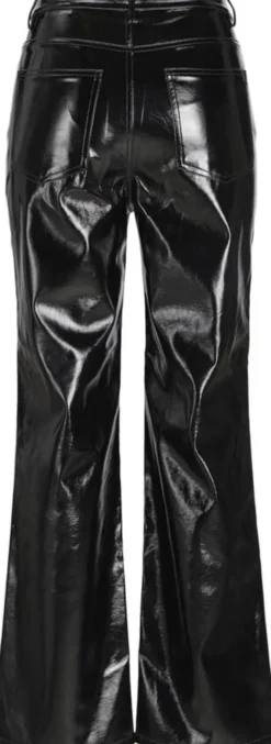 JXKENYA HW STRAIGHT FAUX LEAT PANTS