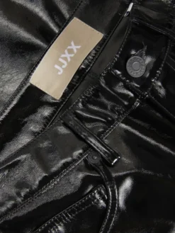 JXKENYA HW STRAIGHT FAUX LEAT PANTS