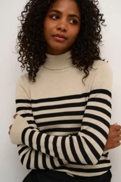 KAlizza Striped Roll Neck