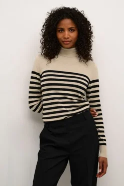 KAlizza Striped Roll Neck