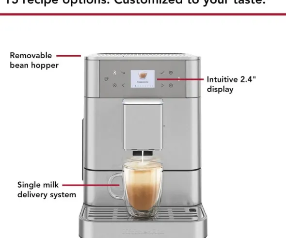 KITCHENAID fuldautomatisk espressomaskin-5KES8556ESX