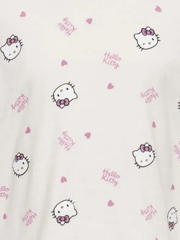 KMGKITTY LIFE SS LOOSE PRINTED TEE