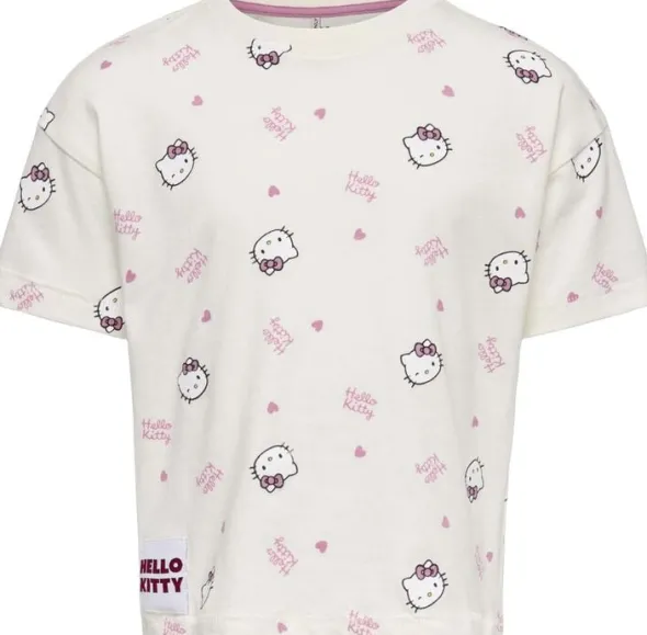 KMGKITTY LIFE SS LOOSE PRINTED TEE