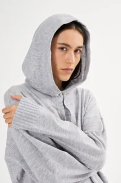 Knit lounge over size hoodie - Hele