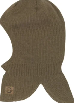 Knitted Balaclava w Wool & Windstop