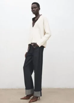 Knitted braided cardigan