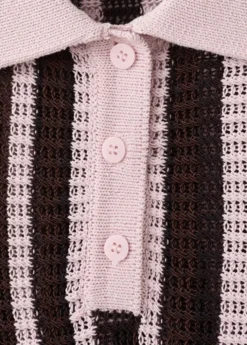 Knitted polo-neck sweater