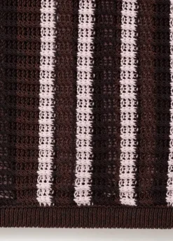 Knitted polo-neck sweater
