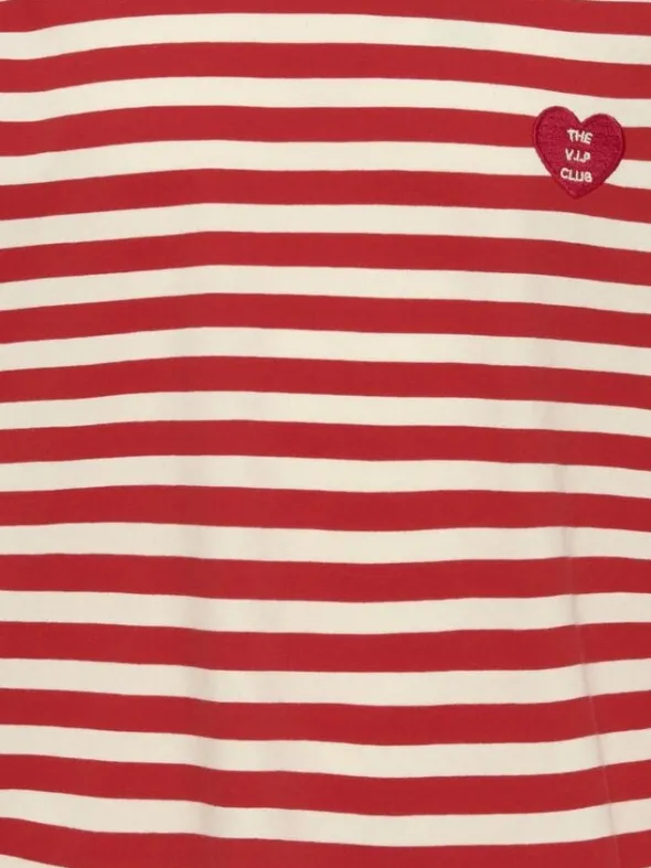 KOGLIVINA L/S O-NECK STRIPE TOP JRS