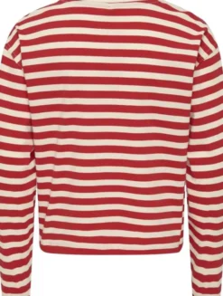 KOGLIVINA L/S O-NECK STRIPE TOP JRS