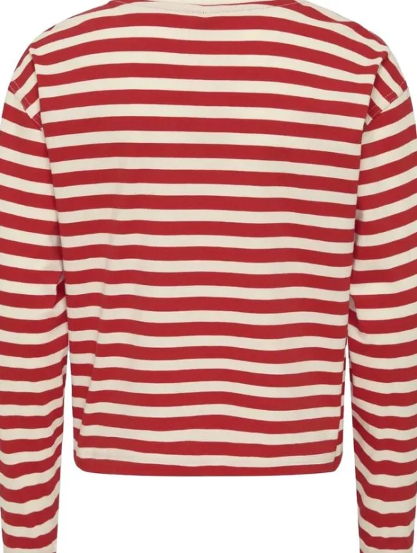 KOGLIVINA L/S O-NECK STRIPE TOP JRS
