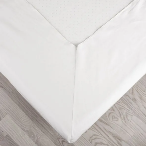 Økologisk kuvertlagen, percale - GOTS, hvid
