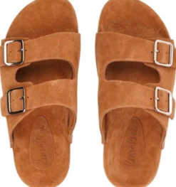 LAMIA - SOFT SUEDE SANDAL / RUBBER SOLE